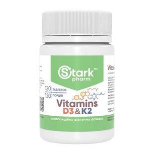 Vitamin D3 & K2 - 120 tabs