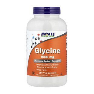 NOW Glycine 1000 mg (250 veg caps)