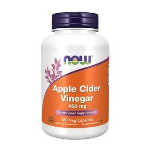 NOW Apple Cider Vinegar 450 mg (180 veg caps)