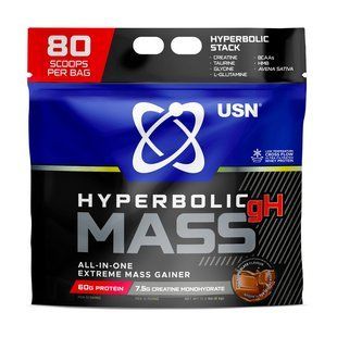 Гейнер USN Hyperbolic Mass gH для набору маси, 6 кг, шоколад