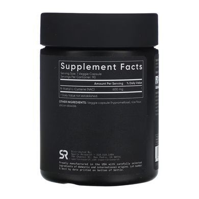 NAC - N-Acetyl-L-Cysteine 600mg - 90 vcaps