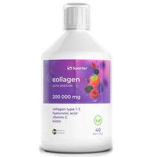 Коллаген жидкий с гиалуроновой кислотой Sporter Collagen 200 000 mg