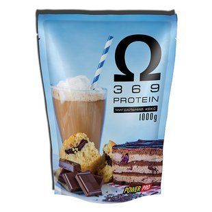 Power Pro OMEGA 3-6-9 Protein (1 kg, мигдальный кекс)
