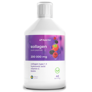 Коллаген жидкий с гиалуроновой кислотой Sporter Collagen 200 000 mg