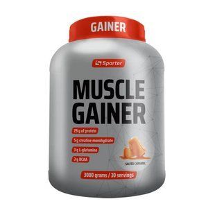 Гейнер Sporter Muscle Gainer (3 kg, salted caramel)