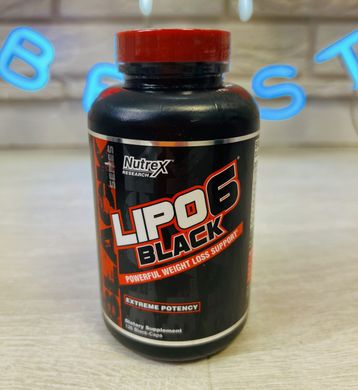 Жиросжигатель Nutrex Lipo-6 Black Extreme Potency 120 caps