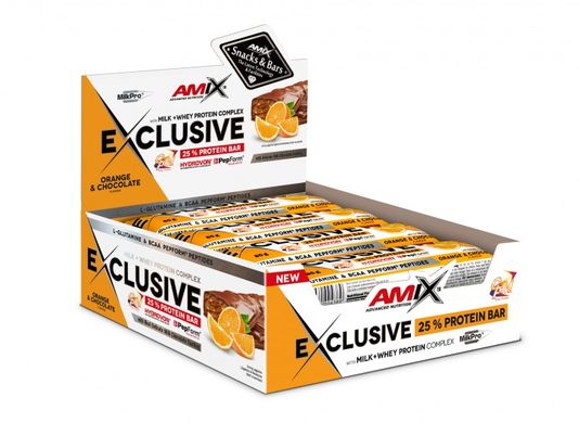 Батончик Amix Nutrition Exclusive Protein Bar, 85 грамм Шоколад-апельсин