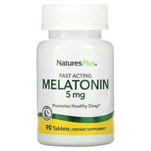 Швидкодійний мелатонін NaturesPlus Melatonin 5 mg Tablets 90 шт