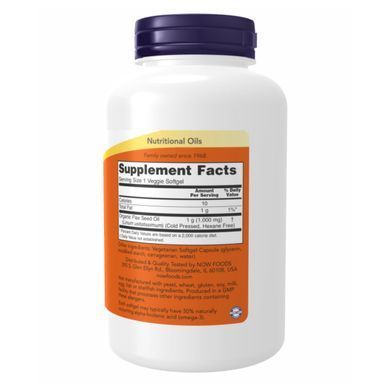 Flax Oil Org 1000mg - 120 vgels