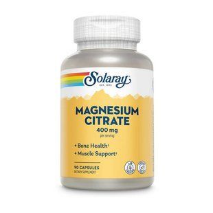 Solaray Magnesium Citrate 400 mg (90 veg caps)