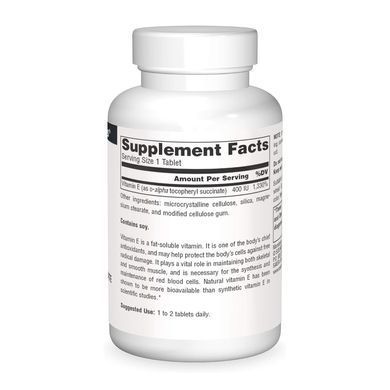 Vitamin E 400 IU D-Alpha Tocopherol - 100 tabs
