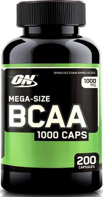 Аминокислоты BCAA 1000 caps Optimum Nutrition 200 caps