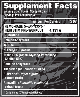Hemo-Rage Unleashed - 30srv Blueberry Lemonade