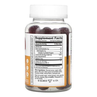 Vitamin D3 + K2 Adult - 60 gummies