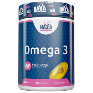 Жирные кислоты Haya Labs Omega 3 1000mg - 200 софт гель