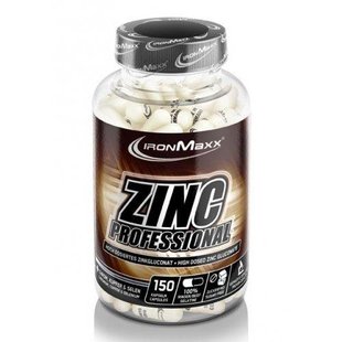 Цинк, Zinc Professional IronMaxx - 150 caps сроки годности