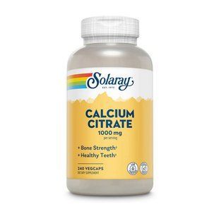 Solaray Calcium Citrate 1000 mg (240 veg caps)