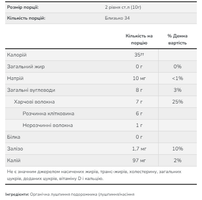 Whole Psyllium Husks - 340g