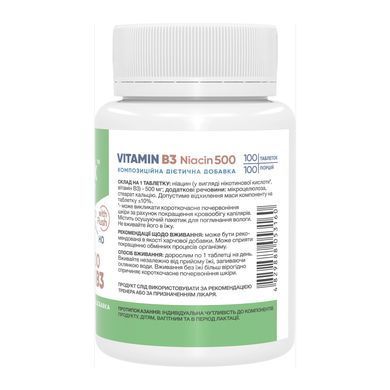 Stark Niacin Vitamin B3 with Flush 500mg - 100 tabs