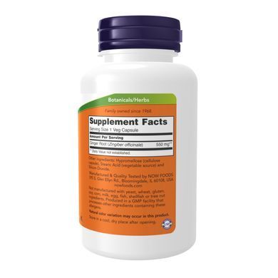Ginger Root 550mg - 100 vcaps