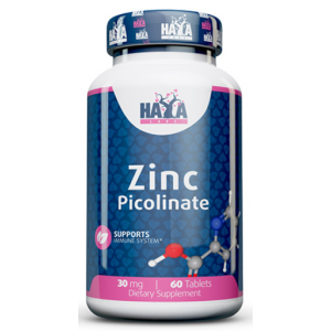 Пиколинат цинка Haya Labs Zinc Picolinate 30 мг 60 таб