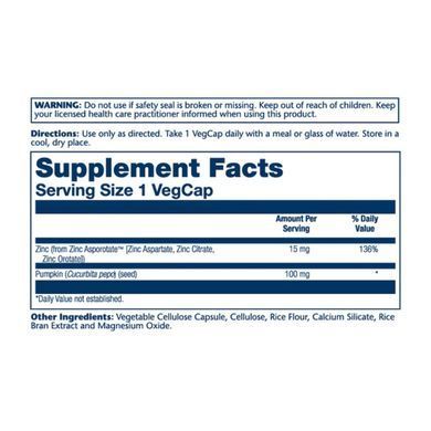 Zinc Asporotate 15mg - 100 vcaps