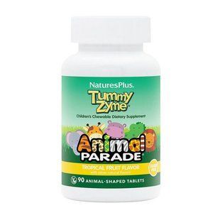 Natures Plus Animal Parade Tummy Zyme (90 animal-shaped tabs, tropical fruit)