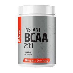Sporter Instant BCAA 2:1:1 амінокислоти порошок 300 г без смаку