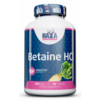 Бетаин Haya Labs Betaine HCL 650 мг 90 таб