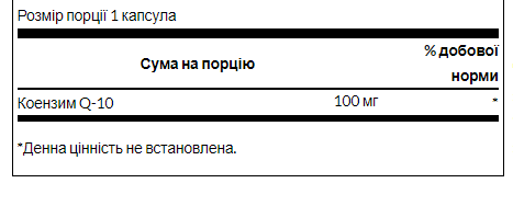 COQ10 100 mg - 50 softg