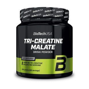 BioTech Tri-Creatine Malate креатин порошок 300 г без смаку