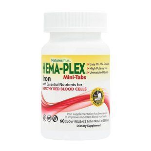 Natures Plus Hema-Plex Iron (60 slow-release mini-tabs)