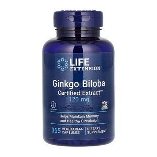 Ginkgo Biloba Certified Extract&trade;	120mg - 365 vcaps