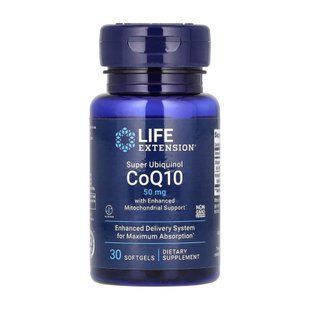 Super Ubiquinol CoQ10 with Enhanced Mitochondrial Support 50 mg - 30 softgels