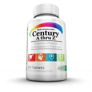 EARTH'S CREATION MULTIVITAMIN CENTURY (A THRU Z) - 100 ТАБ