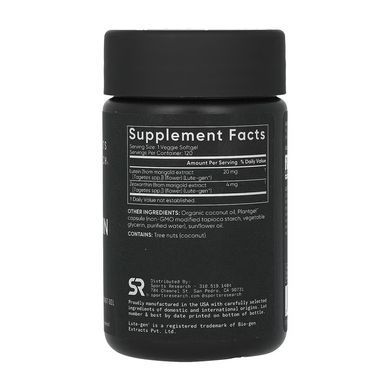 Lutein + Zeaxanthin 20mg - 120 veggie softgels
