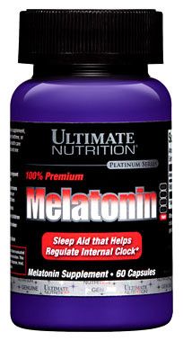 Препарат для нормализации сна Melatonin (Мелатонин) от Ultimate Nutrition (60 капс, 1 капсула в день)