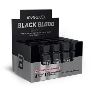 BioTech Black Blood Shot (20*60 ml, pink grapefruit)