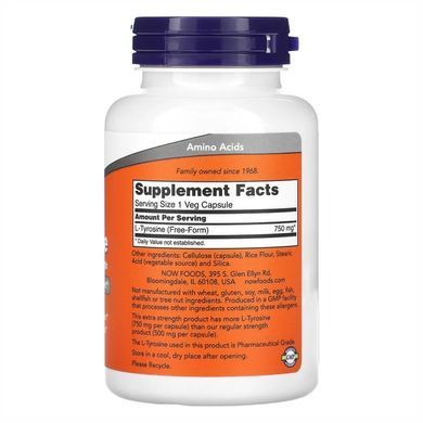 L-Tyrosine 750mg - 90 vcaps
