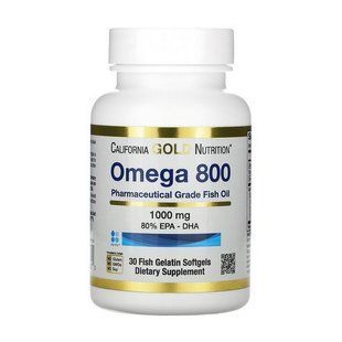 California Gold Nutrition Omega 800 (30 fish softgels)