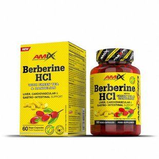 AMIX Berberine HCL with Green Tea & Dandelion (60 veg caps)