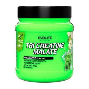 Evolite Nutrition Tri Creatine Malate креатин малат порошок 300 г зелене яблуко