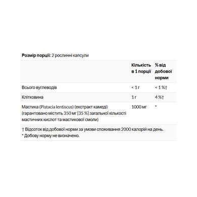 Mastic Gum Extract 500mg - 45 vcaps