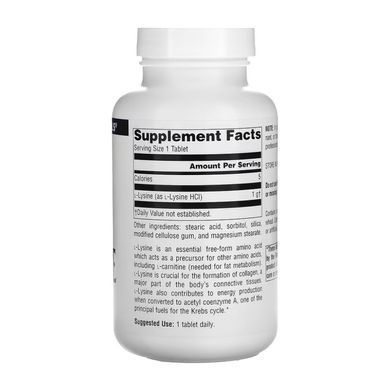 L-Lysine 1000mg - 100 tabs