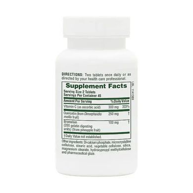 Quercetin + VIT C Bromelain - 90 tabs