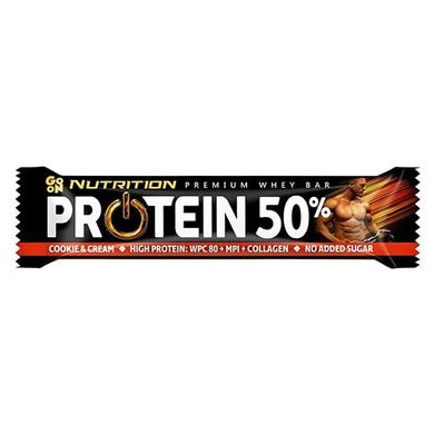 Батончик GoOn Protein 50%, 40 грамм Печенье-крем