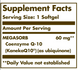Megasorb CoQ-10 60mg - 120 softgels