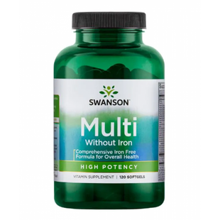 Multi whithout Iron - High potency - 120 sgels