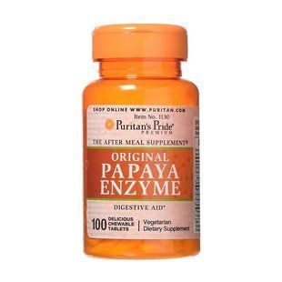 Puritan's Pride Papaya Enzyme original (100 chewable tab)