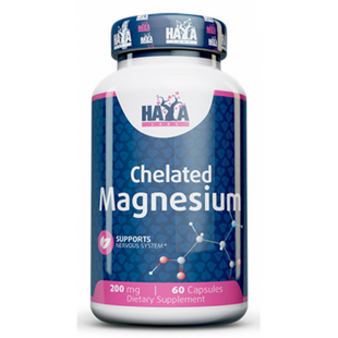 Магний Haya Labs Chelated Magnesium 200 мг - 60 капс